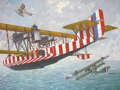 Felixstowe F2A Flying Boat w/upper wing gunner position 047