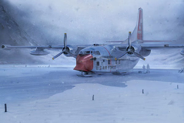 Fairchild C123 Provider with ski's (USAF)  065