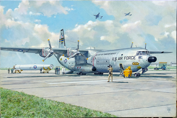 Douglas C133A Cargomaster with PGM-17 Thor IRBM 336