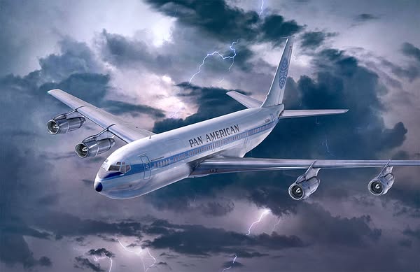 Boeing 707–321 (PanAm, American) 338