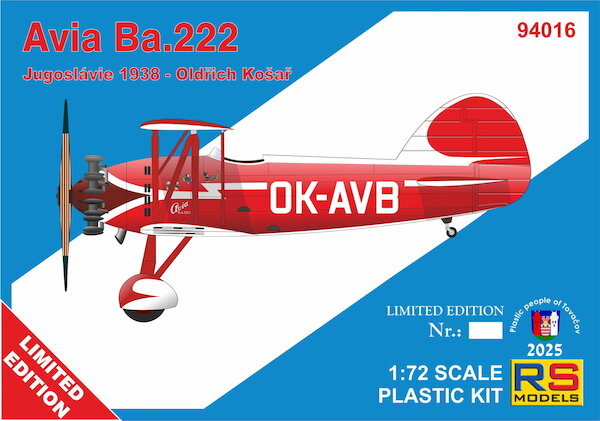 Avia Ba.122 Czechoslovak Aerobatic Aircraft - Belehrad 1938 - Oldrich Kosar 94016