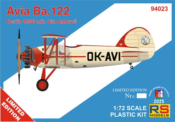 Avia Ba.122 Czechoslovak Aerobatic Aircraft  - Berlin 1936 - Jan Ambruz  94023