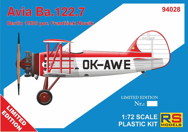 Avia Ba.122.7 Czechoslovak Aerobatic Aircraft - Berlin 1936 - Frantisek Novak 94028