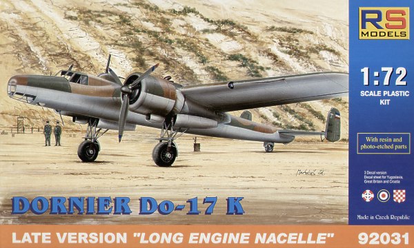 Dornier Do17K Late version with long engine nacelle (RAF, Yugoslavia, Croatia)  RS92031