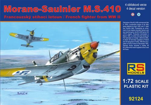 Morane Saulnier MS410 (Finland, France) (New stock at lower price, was euro 21,95) RS92124