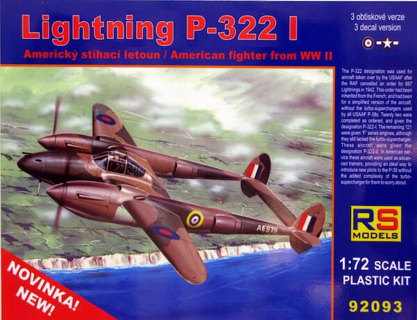 Lockheed P322 Lightning I RS9293