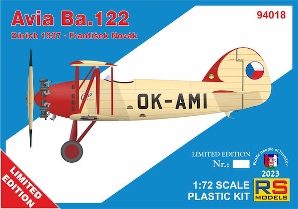 Avia Ba.122 Czechoslovak Aerobatic Aircraft - Zürich 1937 - František Novák RS94018