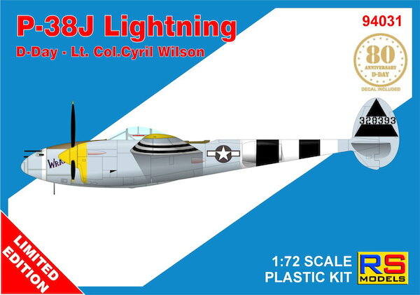 Lockheed P38J-15LO Lightning  "Wrangler" Lt.Col. Cyril Willson D-Day Edition  94031
