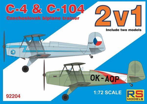 Aero C4 + C104 Czech trainer Double kit (Bu131) RSM92204