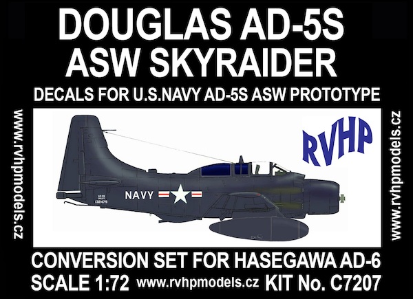 AD5S ASW Skyraider (USN), conv. for Hasegawa AD-6 RVHC7207
