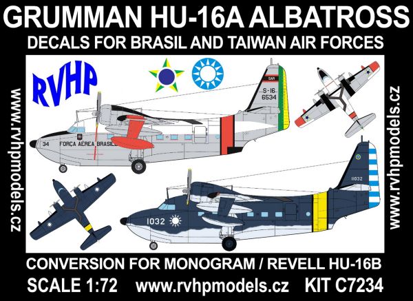 Grumman HU-16A Albatross (Brasil, Taiwan) for Revell/Monogram  RVHC7234