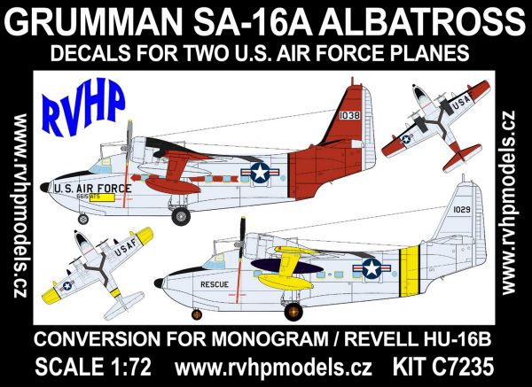 Grumman SA-16A Albatross (USAF) for Revell/Monogram RVHC7235