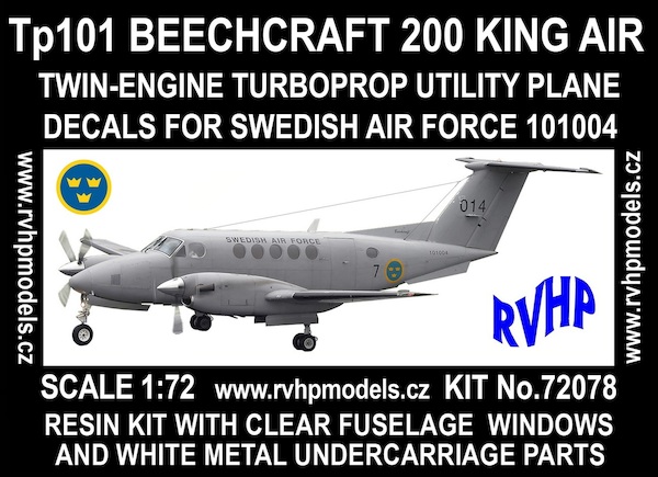 Beech 200 (TP101) King Air (Swedish AF) Reissue  RVH72078