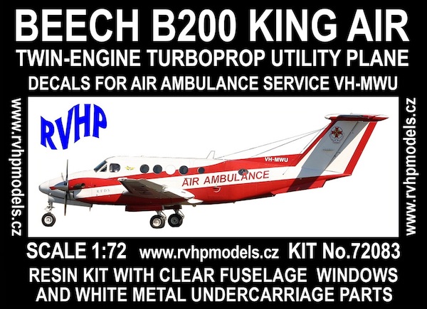 Beech B200 King Air (Air Ambulance VH-MWU) Reissue  RVH72083