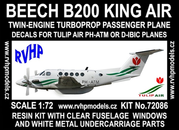 Beech B200 King Air (PH-ATM Tulip Air) Reissue RVH72086