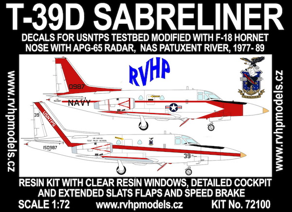 T-39D Sabreliner (USNTPS wirth F18 nose)  RVH72100