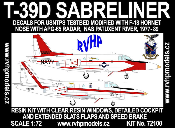 T-39D Sabreliner (USNTPS wirth F18 nose) RVH72100