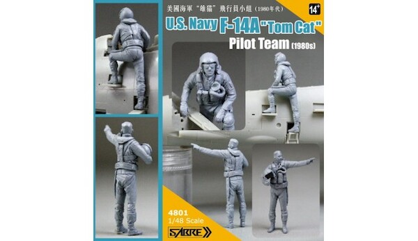 US Navy F14A Tomcat Pilot Team ( "80's) SABRE 4801