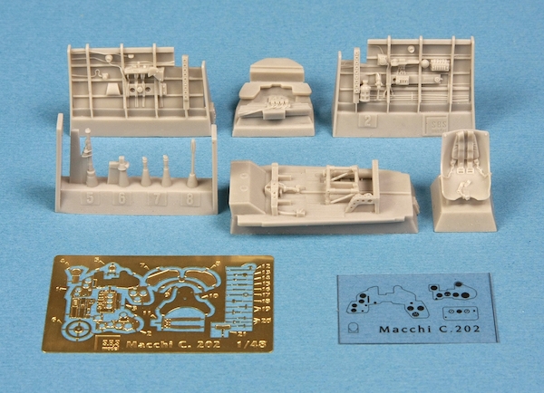 Macchi MC202 Folgore cockpit set (Hasegawa) SBS48017