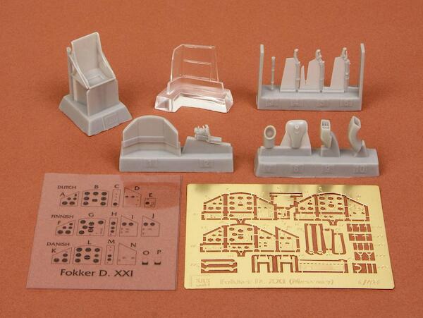 Fokker D21 Mercury Detail set (Special Hobby)  SBS48035