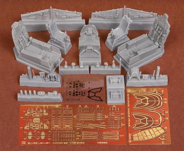 Suckoi Su25UB/UBK Frogfoot cockpit set (KP/Smer/AZ)) SBS48056