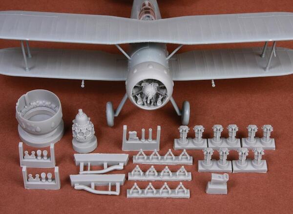 Gloster Gladiator engine and cowling set (Merit) SBS48057