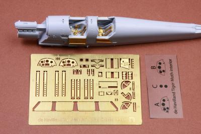 De Havilland DH82a Tiger Moth cockpit detail set  (Airfix)  SBS48067