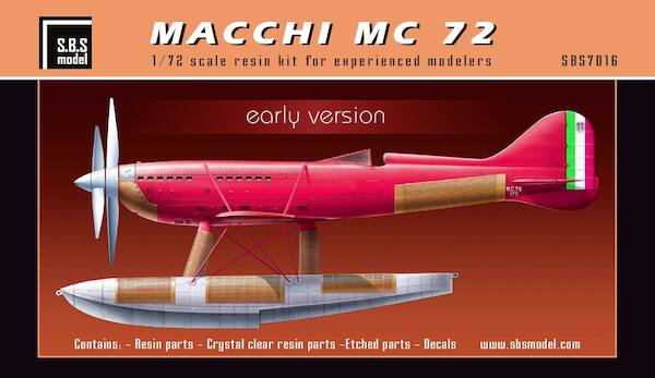 Macchi Mc 72 'Early Version' SBS7016