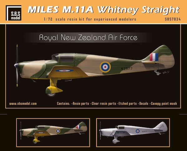 Miles M.11A Whitney Straight 'Royal New Zealand Air Force' SBS7034