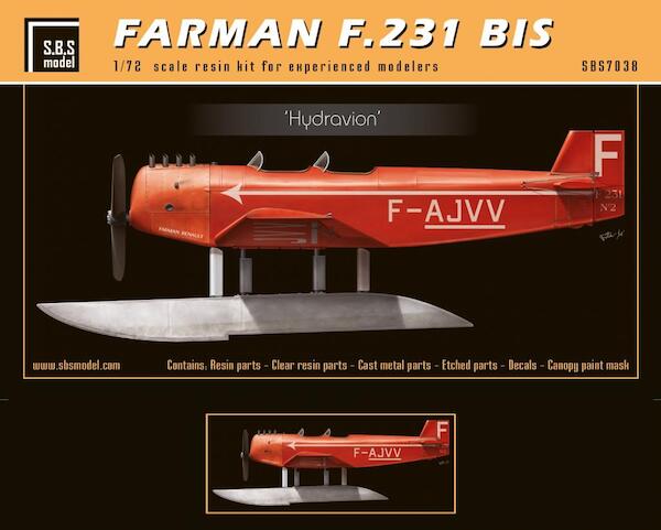 Farman 231 bis 'Hydravion' SBS7038