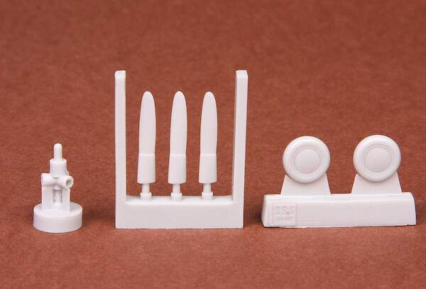 F4F-4 Wildcat propeller + wheel set (Airfix) SBS72041