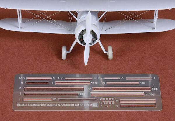 Gloster Gladiator rigging wire set (stainless steel PE) SBS72046
