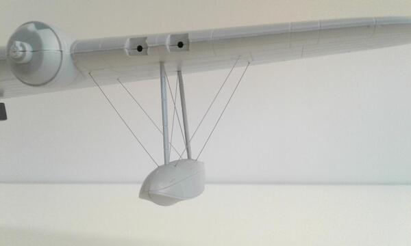 Short Sunderland float bracing wire set (stainless steel PE) for Italeri SBS72049