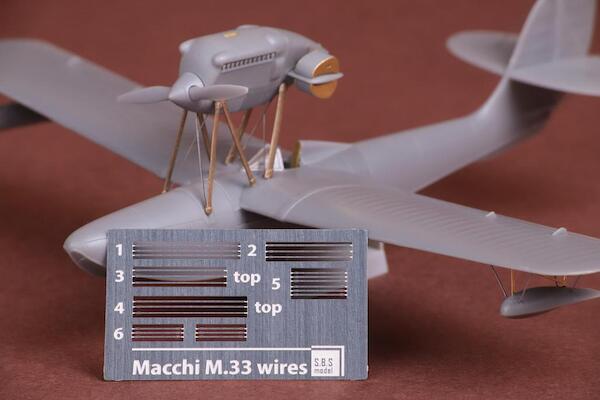Macchi M33 rigging wire set (stainless steel PE) for SBS SBS72068