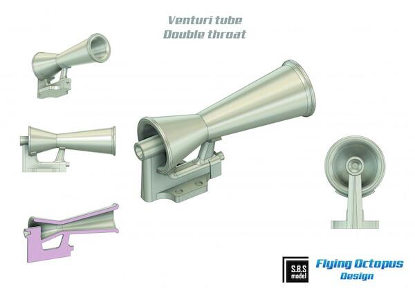 Venturi tube (double throat) x 9  SBS72077