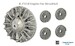 Boeing B17F/G Flying Fortress engine set for Revell kit (4X) SBS72089