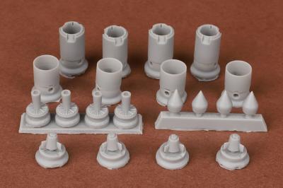 B-58 Hustler seamless engine intakes for Italeri kit SBS72093