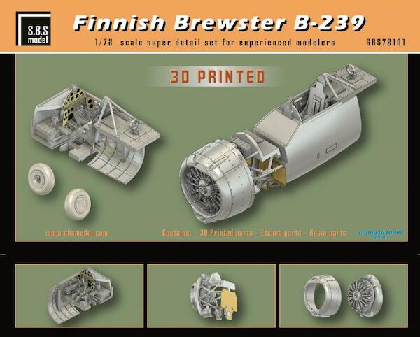 Finnish Brewster B-239 Buffalo  Superdetail set for Hasegawa kit  SBS72101