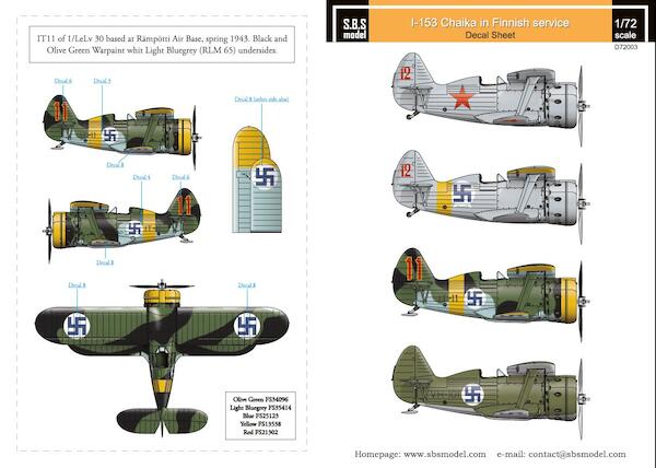 Polikarpov I153 Chaika in Finnish Service  SBSD48003