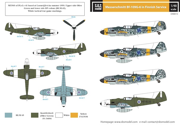 Messerschmitt Bf109G-6 Finnish Air Force SBSD48013