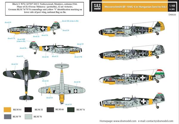 Messerschmitt Bf109G-6 Hungarian Air Force Vol 1 SBSD48020