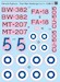 Finnish Fighters Post War markings (Buffalo, Hawk, G50, BF109G)  SBSD48037