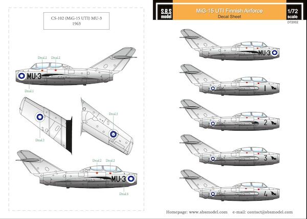 MiG15Uti in Finnish Service (Eduard)  SBSD72002