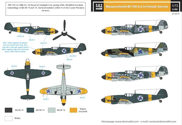 Messerschmitt Bf109G-2 Finnish Air Force SBSD72014