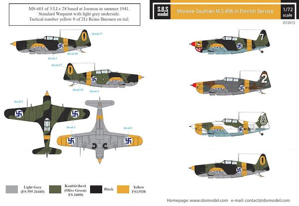 Morane-Saulnier MS406 Finnish Air Force WW II SBSD72015