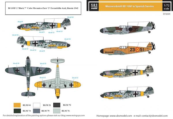 Messerschmitt Bf-109F in Spanish Service SBSD72034