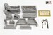 Mirage III C detail set (cockpit&wheel bays) (Eduard/Hobby Boss) SBSRF48001