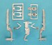 P51D Mustang Landing legs (Trumpeter) SAC24006
