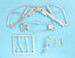Lockheed TF104G Starfighter Landing Gear (Italeri) sac32149