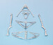Grumman F4F Wildcat/ Martlet V Landing gear and wing struts (Revell) SAC32163